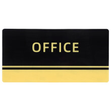 Office Türschild Schwebendes Logo Schild Für Geschäft Schwarz