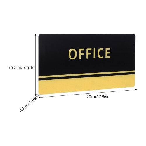Office Türschild Schwebendes Logo Schild Für Geschäft Schwarz 1