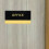 Office Türschild Schwebendes Logo Schild Für Geschäft Schwarz 6
