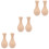 6Stück Selbermachen Weißer Vase Tonform Set 5