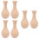6Stück Selbermachen Weißer Vase Tonform Set 7