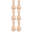 6Stück Selbermachen Weißer Vase Tonform Set 8
