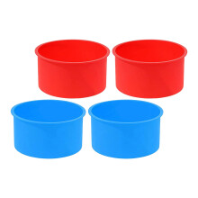 4 Kleine Kuchenformen Zoll Silikon Backform Schokoladenformen
