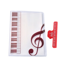 40 Blatt A4 Musik Ordner Für Klavier Band Chor Rot Klemmhefter