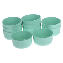 Salat Schüsseln Hellgrün 10er Set 4,5 Zoll