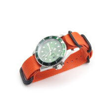 18 Mm Nylon Uhrarmband 2-Teilig Orange