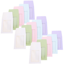 50St Farbiges Umschlagpapier Mit Kartenhalter Tragbar