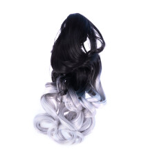 Gradientfarbige Gekräuselte Perücke Cosplay Hairaccessoire Tigermaul