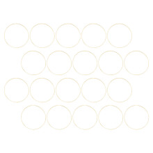 Craft Hoops Eisen Golden Bürodekoration 10 Stk 9,8x9,8x0,1 Zoll