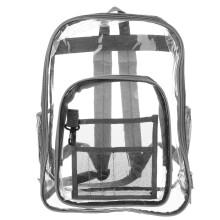 Transparenter Rucksack Buchentasche Für Männer Frauen Grau