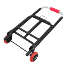 Klappbarer Gepäckwagen, Tragbares Handtrolley, Schwarz, 1 Satz