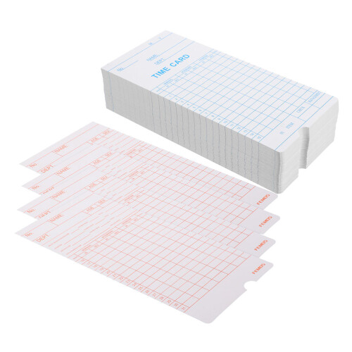 100 Papieren Time Clock Houders Tijdkaarten