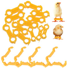 12Stk Küken Beinband Korrekturband Vogelstütze Gelb PVC Für Haustiere