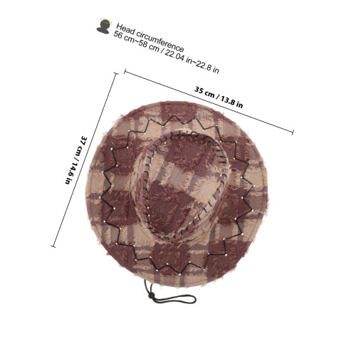 Festival Hoeden Vrouwen Polyester Breed Riem Multi 1 1