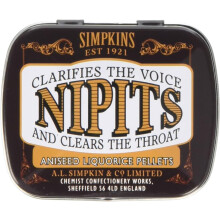 6x Simpkins Nipits Menthol Liquorice Pellets 12g