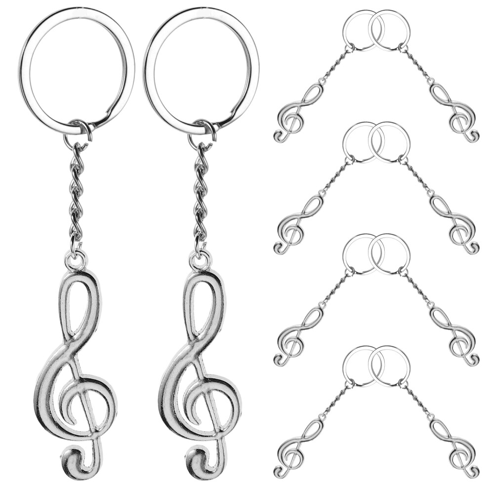 20 Muzieknoten Hanger Sleutelhanger Vintage Legering-image