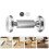 2Pièces Accessoires Fixation Tête De Lit Métal ABS Couleur Argent 10