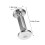 2Pièces Accessoires Fixation Tête De Lit Métal ABS Couleur Argent 3