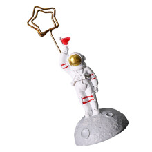 Gold Resin Astronaut Deko Kompakter Spaceman Memohalter