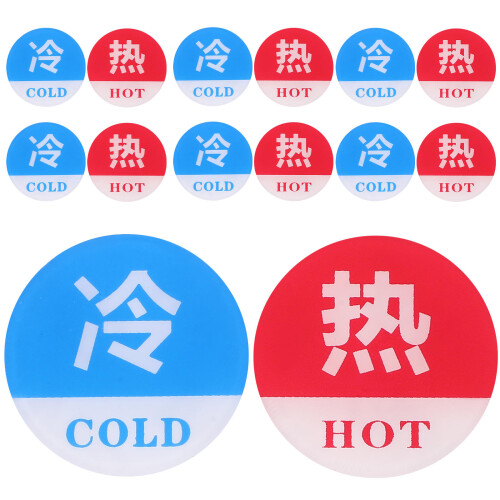10 Paar Hot And Cold Aufkleber Für