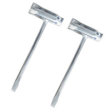 2 Pcs/Set Spark Plug Socket Wrench Chainsaw Wrenches Silver