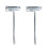 2 Pcs/Set Spark Plug Socket Wrench Chainsaw Wrenches Silver 8