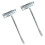 2 Pcs/Set Spark Plug Socket Wrench Chainsaw Wrenches Silver 2