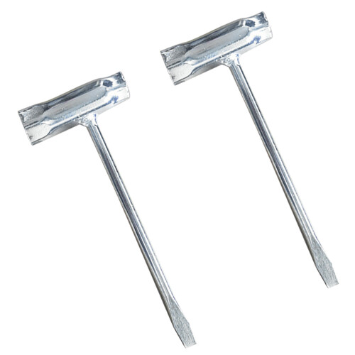 2 Pcs/Set Spark Plug Socket Wrench Chainsaw Wrenches Silver 1