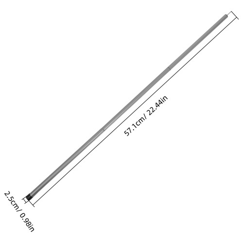 Campingzelt 2 Sets 25 Mm Durchmesser Silber 1