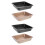 4 Kuchen-Toastplatten Backen Küchenbehälter 6