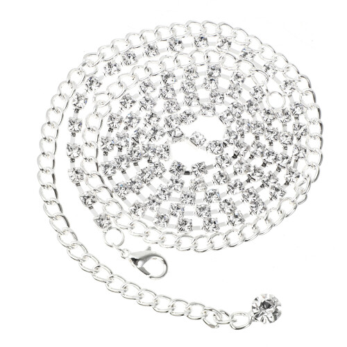 Women's Bikini Accessoire Hüftkette Chic Metall Weiß