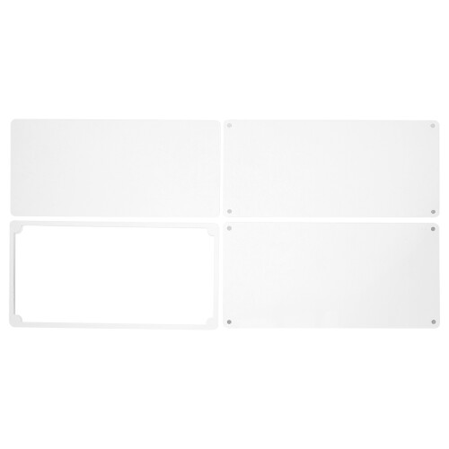4 Transparente Acrylglas Metallschilder