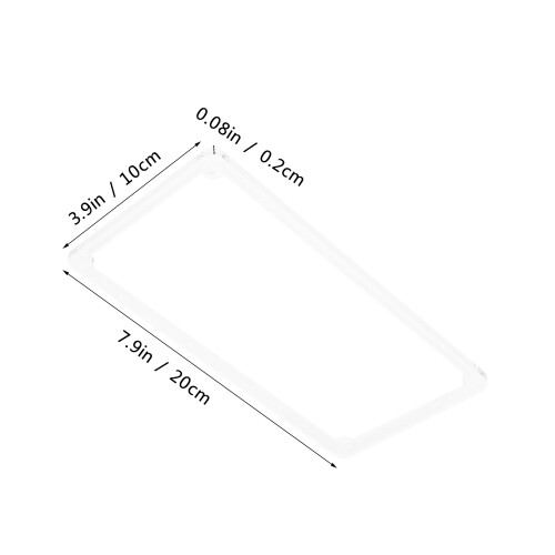 4 Transparente Acrylglas Metallschilder 1