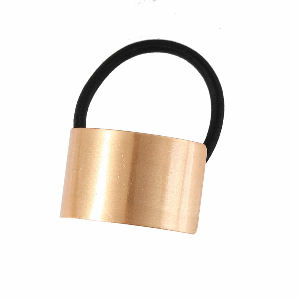 4 Stuks Vrouwen Metalen Haarelaster Rechthoekig Elastiek Paardenstaart-image