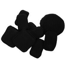 1Set Helmvoeringen Kit Van Zwart Schuim Motor- En Outdoorhelmen