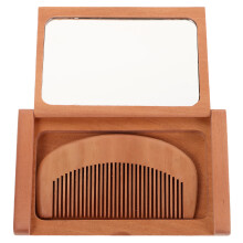 Vintage Faltbarer Holzspiegel Mit Für Und Make-up