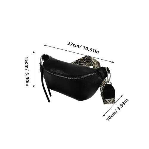 Oversized Gürteltasche Pu Brusttasche Leicht 1 Satz 1