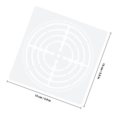 4 Bögen Empfindliche Schablonen Für Mandala Diy 1