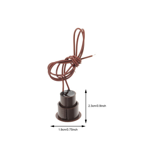 5 System Türkontakt Sensor 2,3x1,9x1 Cm Schwarz 1