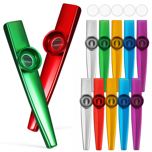 12 Metall Kazoo Kazzos Bulk Instrument Membran Zero Based 1