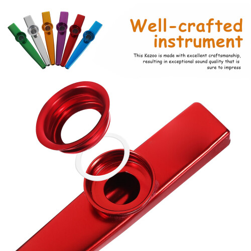 12 Metall Kazoo Kazzos Bulk Instrument Membran Zero Based 2