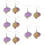 5 Paar Brain Ohrringe Dangler Anhänger Schmuck 11