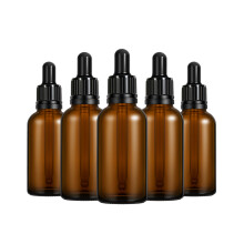 10Pcs Refillable Brown Glass Bottles for Essential Oils with Dropper