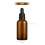 10Pcs Refillable Brown Glass Bottles for Essential Oils with Dropper 2