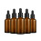 10Pcs Refillable Brown Glass Bottles for Essential Oils with Dropper 6