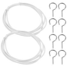Worgeous 2 Sets Kleiderhaken Türvorhang Netzgitter Zubehör