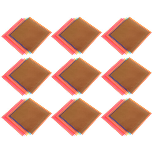 120 Farbiges Cellophan Verpackungspapier Opp Bunt