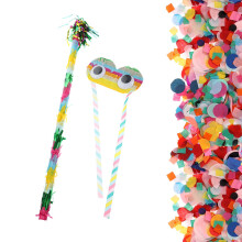 1Set Leichte Papier Pinata Sticks Mit Lustiger Brille Für Kinder Party