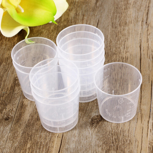 Messbecher Pp Kunststoff Einteilung Transparenter Becher 60 Ml 1