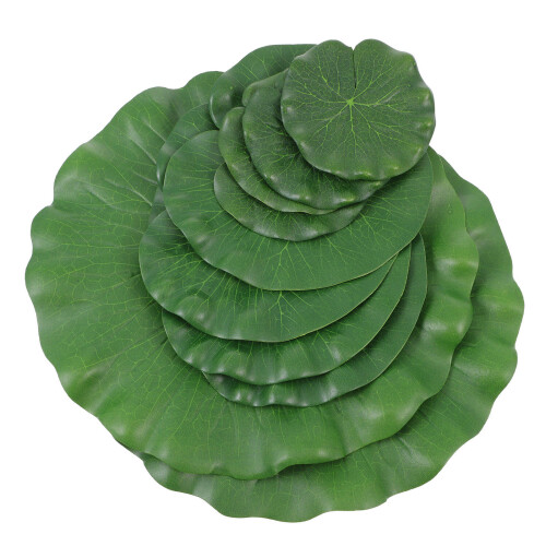 10pcs Artificial Floating Leaves Shape For Pool Decor And